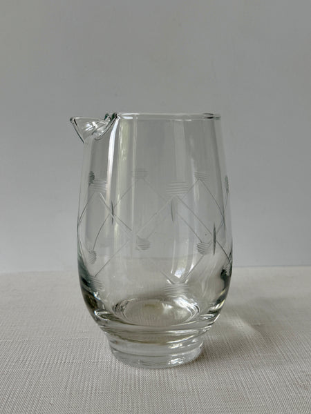 Etched Glass Cocktail Pitcher (PIP)