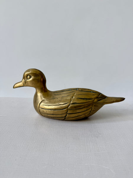 Vintage Solid Brass Duck (LOV)