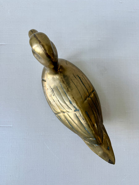 Vintage Solid Brass Duck (LOV)