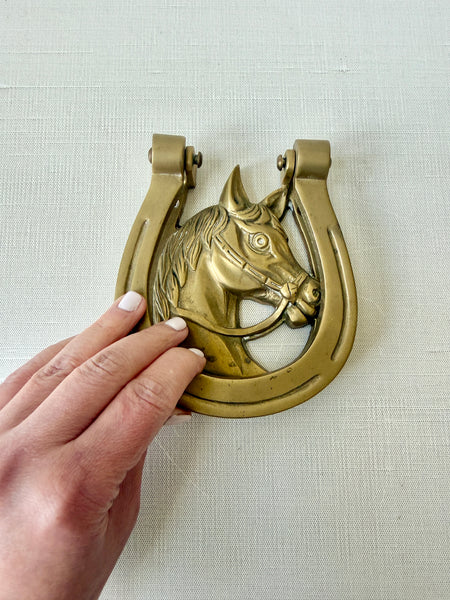 Solid Brass Horse Door Knocker (LOV)