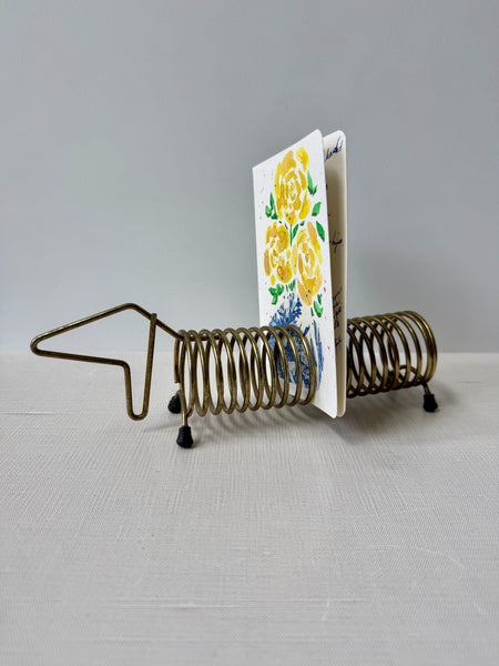 Vintage Wire Dachshund Letter Holder (PIP)