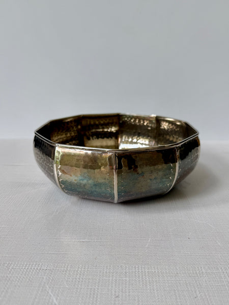 Vintage Silver Italian Hammered Bowl (SAM)