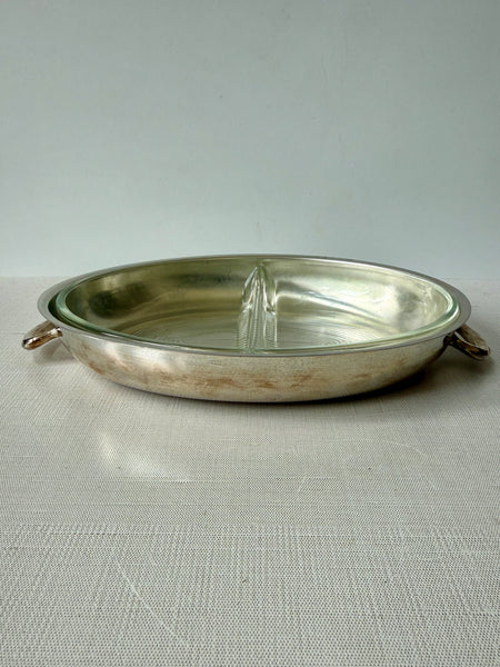 Vintage Silverplate Divided Serving Dish (SAM)