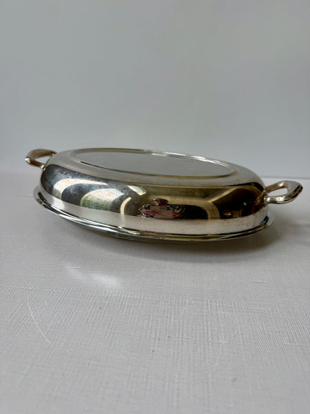 Vintage Silverplate Divided Serving Dish (SAM)