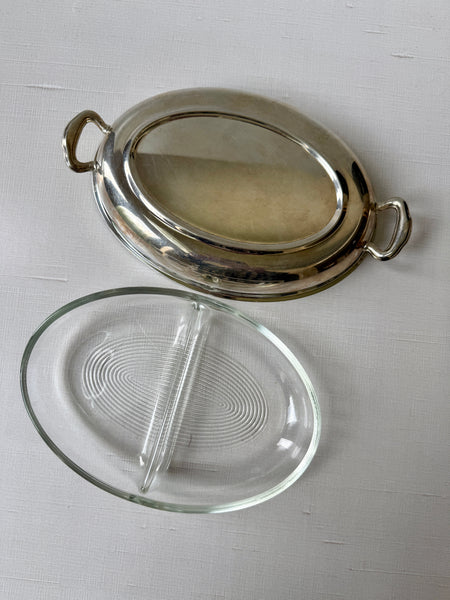 Vintage Silverplate Divided Serving Dish (SAM)