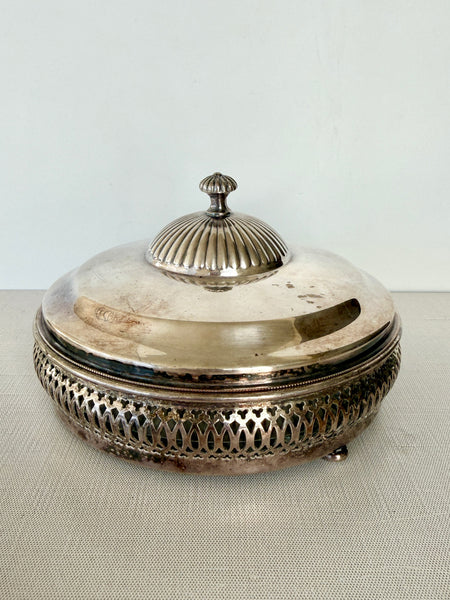 1930s Silver Plated Lidded Relish Tray (SAM)