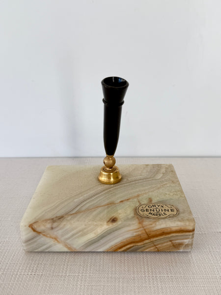 Vintage Onyx Pen Holder (MMM)
