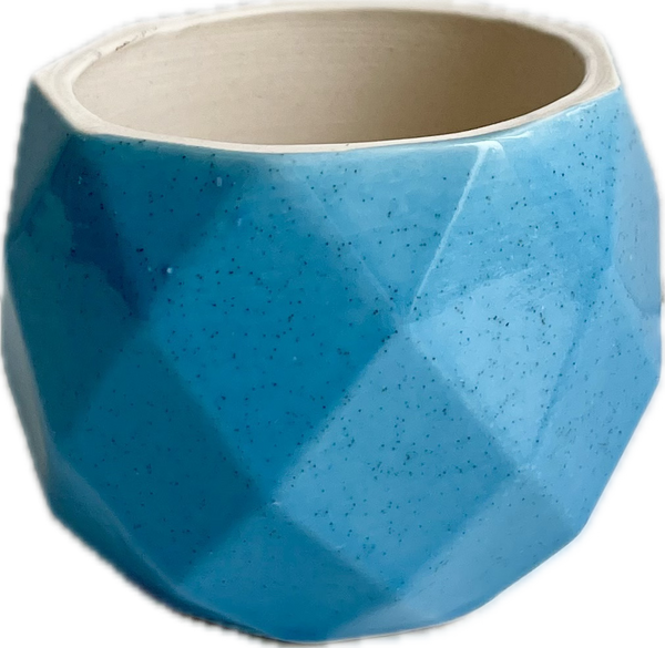 Vintage Turquoise Small Planter