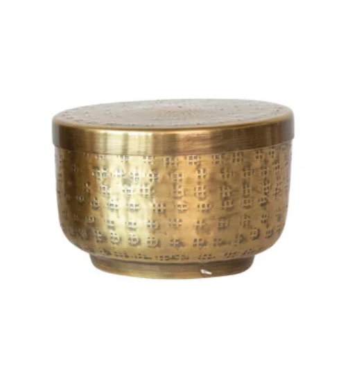 RESERVED Kristina: Hammered Aluminum Container Candle