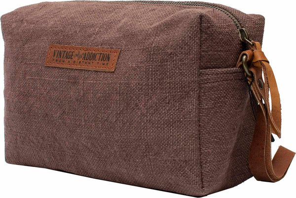 Chocolate/Brown Shaving/Cosmetic Bag