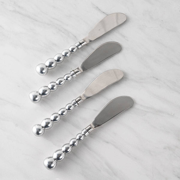 Silver Beaded Handle Spreaders