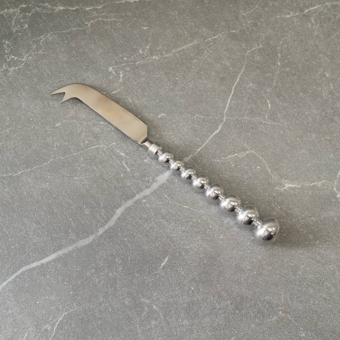 Beaded Aluminum Cheese Knife
