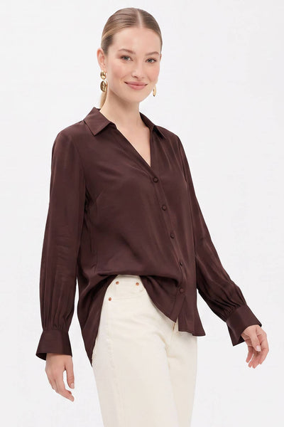 Neck Shirt With Open Seam Sleeve: Papyrus / S