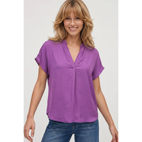 Drop Shoulder Regular Blouse: Khaki / M