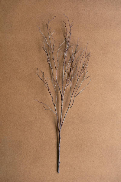 ARTIFICIAL BIRCH BRANCH STEM: Brown / Plastic/Wire / 38"t