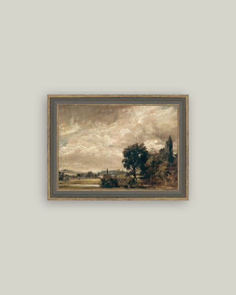 The Fisher's House Framed Antique Art: 6x4