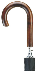Dark Wood Crook Handle Umbrella