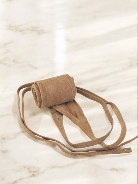 Judit Suede Sash Belt 220723: Black