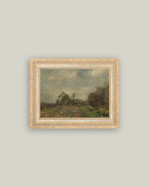 Wedeler Au Framed Antique Art: 18x14