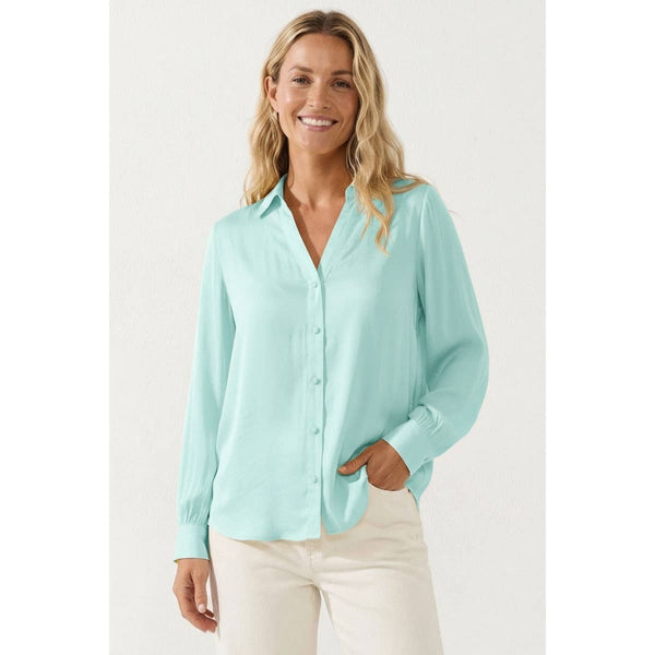 Neck Shirt With Open Seam Sleeve: Papyrus / S