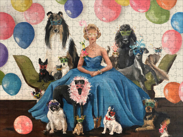 Masquerade 500 Piece Puzzle by Lisa Finch Puzzle