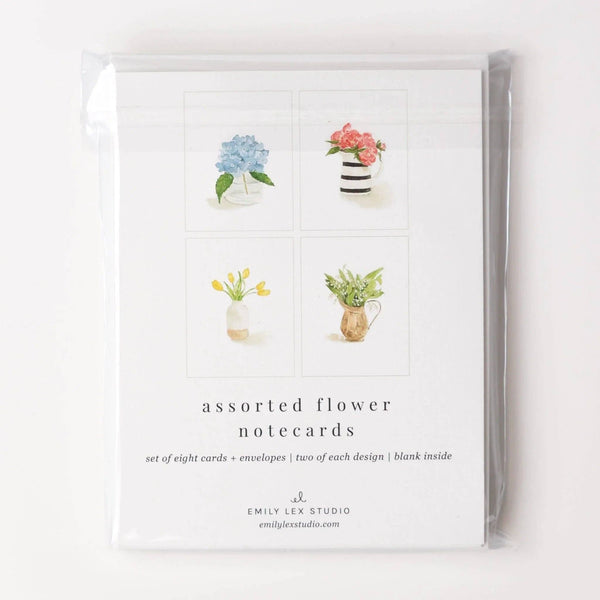 Flower assorted notecard: Set of 8