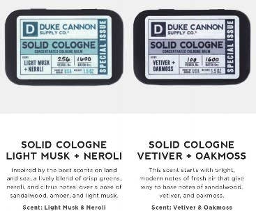 Solid Cologne: Choice of Scent