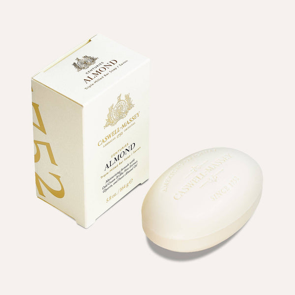 Almond Natural Bar Soap, Floral Amber, Plant-Based, 5.8oz: Single Soap