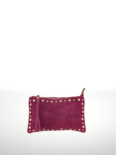 Uniles 250315 suede leather handbag: Leather