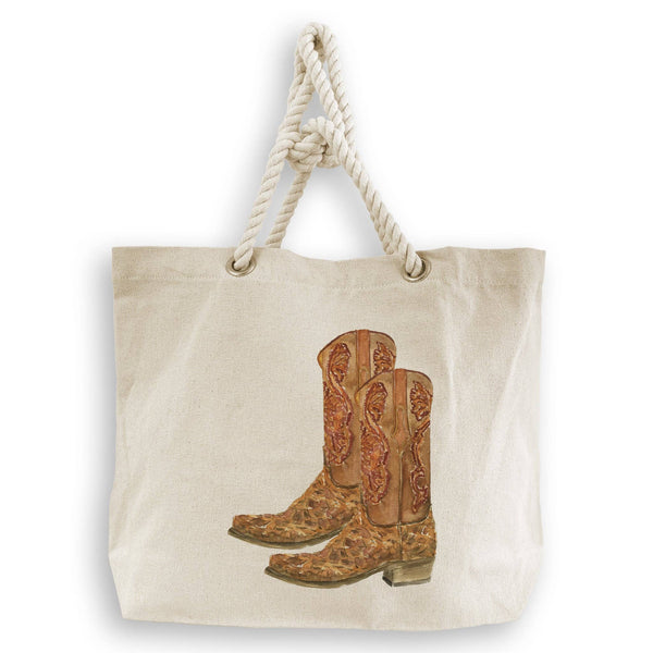Brown Cowboy Boots: Dishtowel