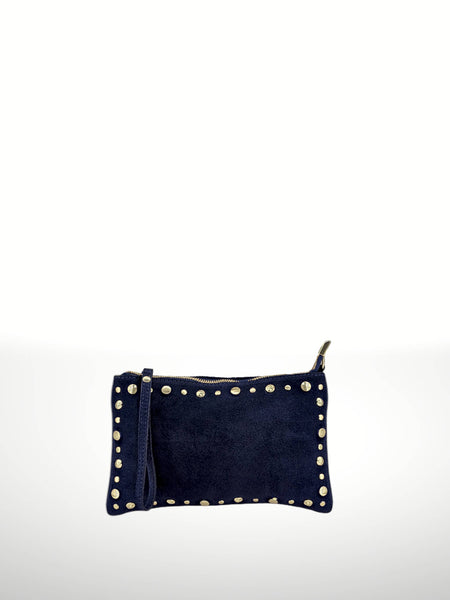 Uniles 250315 suede leather handbag: Leather