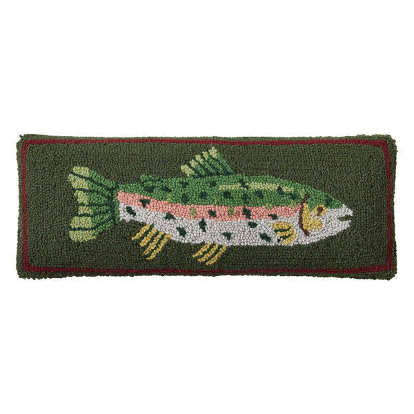 Trout Hook Pillow - 8"x22"