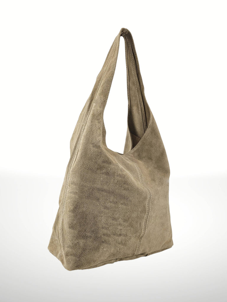 Suede Leather Bag: Leather
