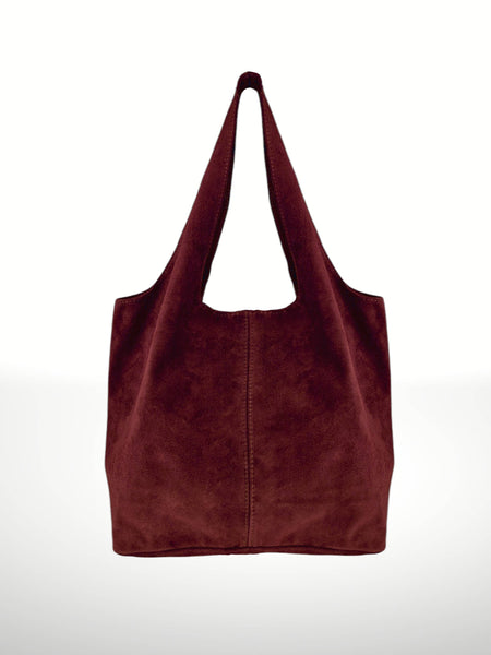 Giannina 221024 Suede Leather Shoulder Bag: Leather