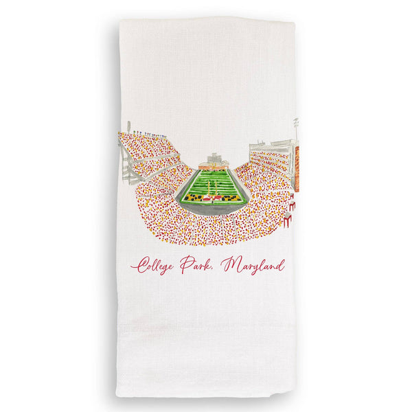 University of Maryland Football Stadium Dishtowel / Keep Words / -
