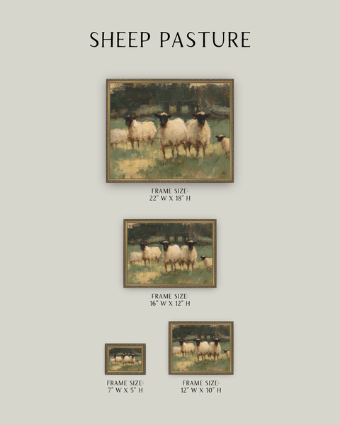 Sheep Pasture: 22x18