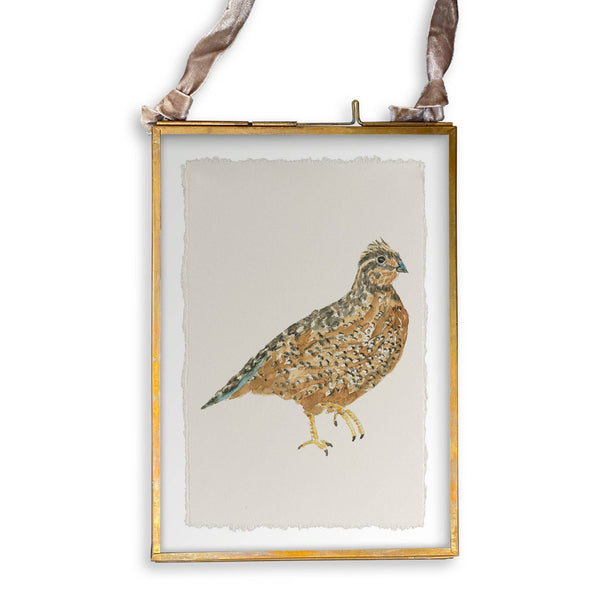 Brown Quail: Dishtowel