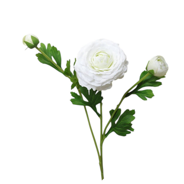 18"-Ultra Realistic Artificial Real Touch Ranunculus: Begonia Pink