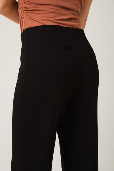 Scuba Wide Leg Pants: Black