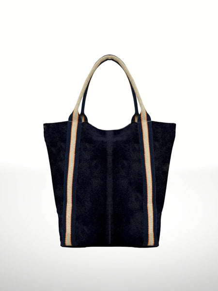 Melody Suede Leather Tote Bag 221890: Dark red