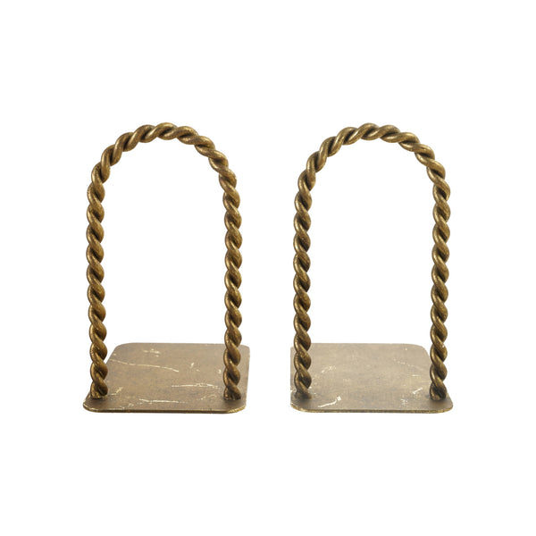 Twisted Metal Arched Bookends