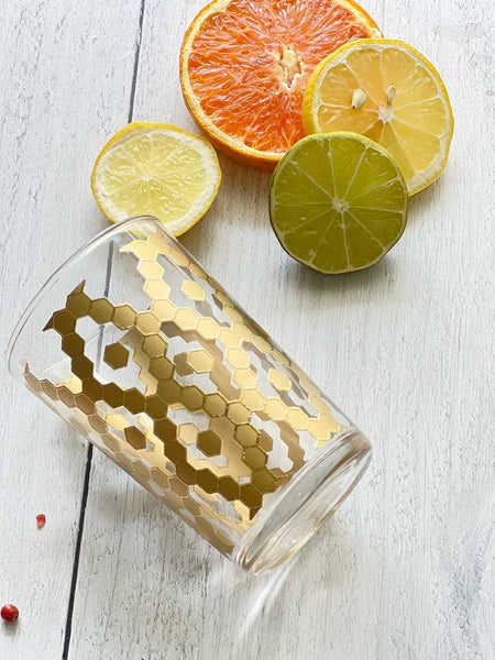 Nectar Tea Glass - Clear: GOLD