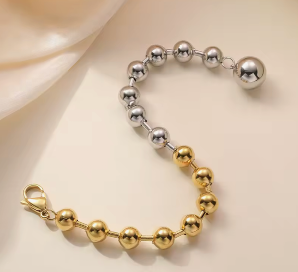 In Your Sphere of Orbit Bracelet- Waterproof- PVD: Yellow Gold