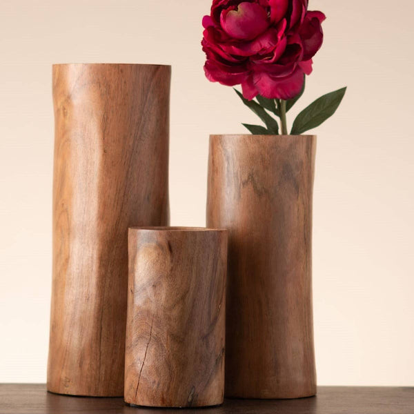Sierra Wood Vases: Large
