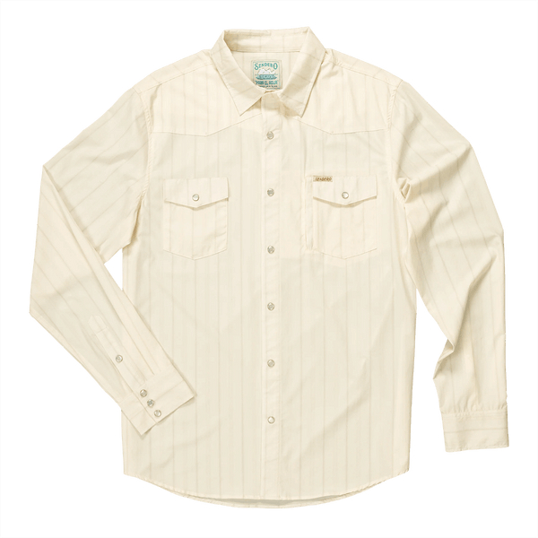 Confluence Tech Long Sleeve Shirt - Vintage White/Khaki: Vintage White/Khaki / X-Large