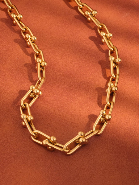 Bold Chain Necklace: Gold