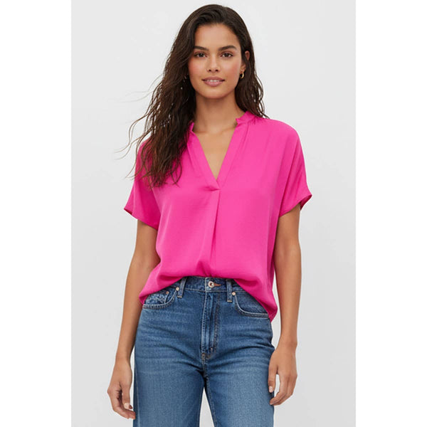 Drop Shoulder Regular Blouse: Khaki / S