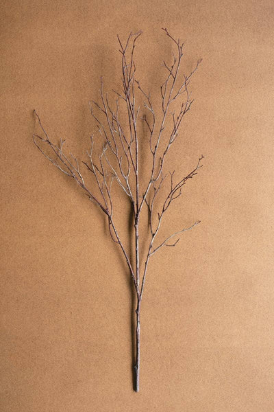 ARTIFICIAL BIRCH BRANCH STEM: Brown / Plastic/Wire / 38"t