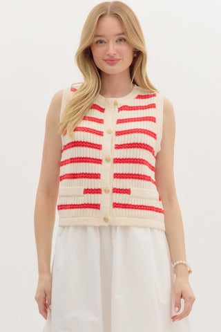 Striped Sweater Vest