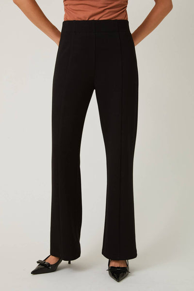 Scuba Wide Leg Pants: Black